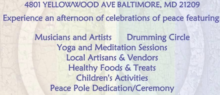 Peter Jam LIVE in Baltimore for PEACE DAY event!
